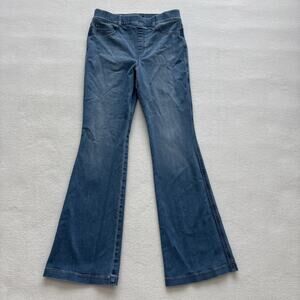 Spanx Women SPANXshape EveryWear Flare Jean Size Large Pull On Light Wash